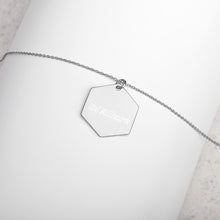 Load image into Gallery viewer, Dí Allure Engraved Silver Hexagon Necklace
